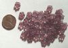 50 3x8mm Amethyst Cupped Flowers
